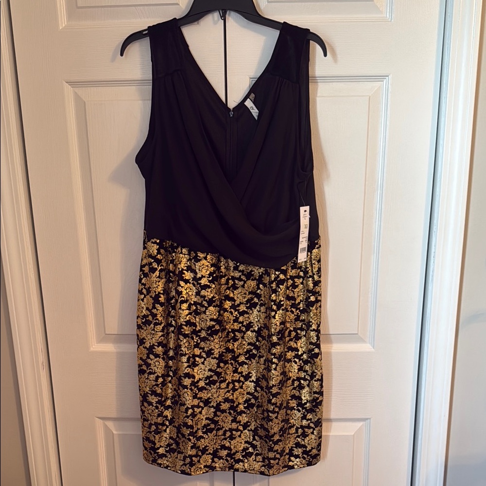 Collection B Black and Gold Mini Dress